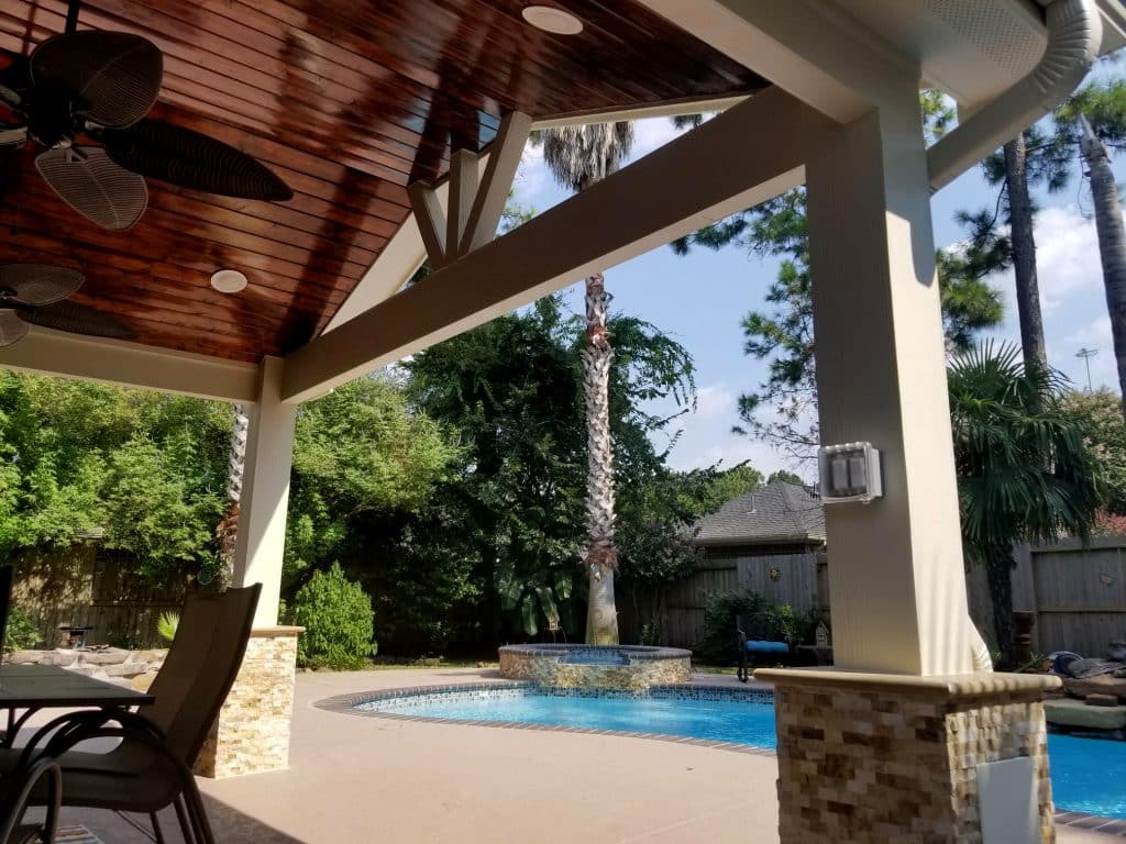 tongue and groove ceiling patio cover houston